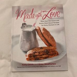 Signed made with love vegan cook book
